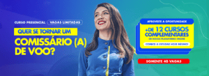 Curso Comissário de Bordo 2024 Presencial